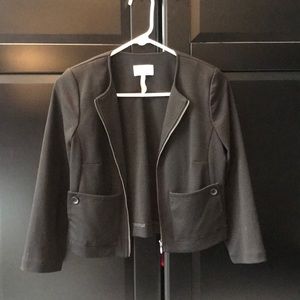 Black cropped jacket